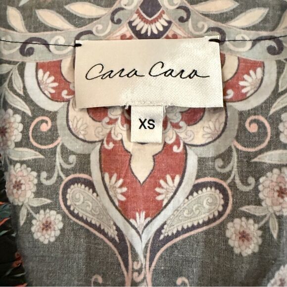 Cara Cara Emmery Cinched-Waist Poplin Peplum Top - Picture 5 of 9